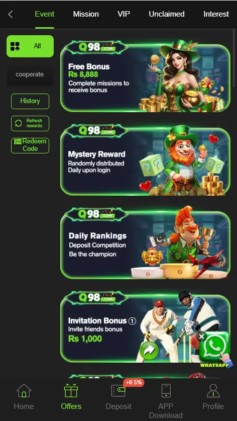 Q 98 Game Apk