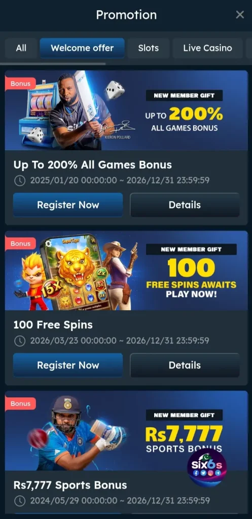 Six6s Game Rewards
