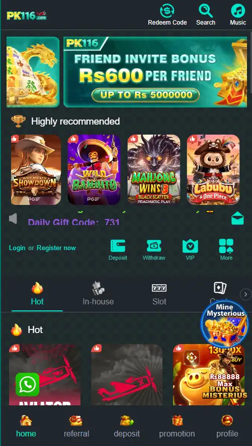 PK 116 Game App